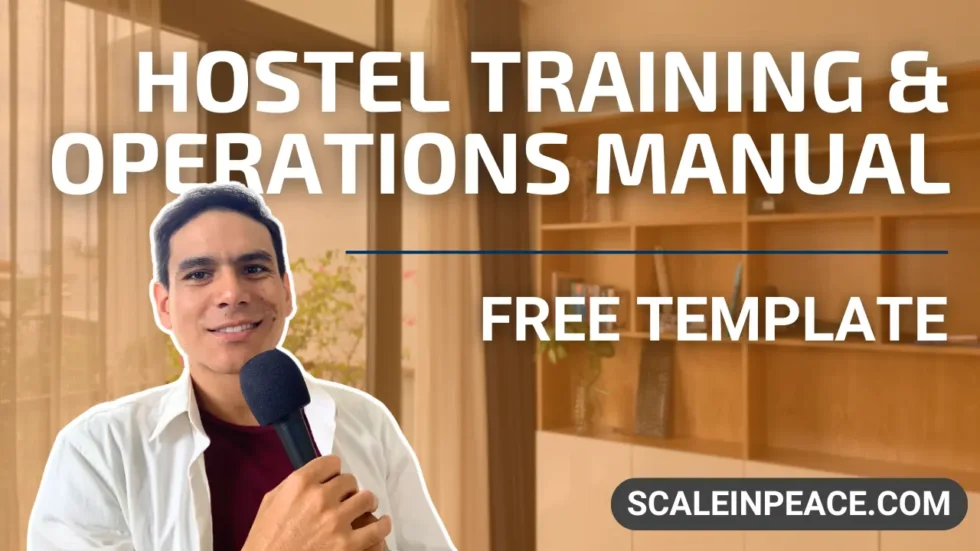 Scale in Peace training manual operations hostel