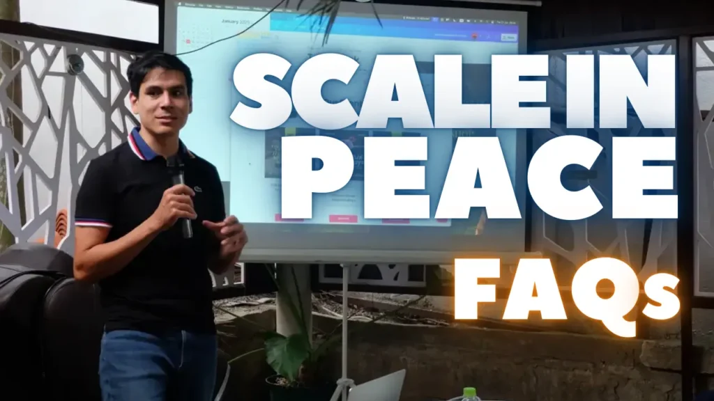 FAQ Scale in Peace for team collaboration and productivity workspace