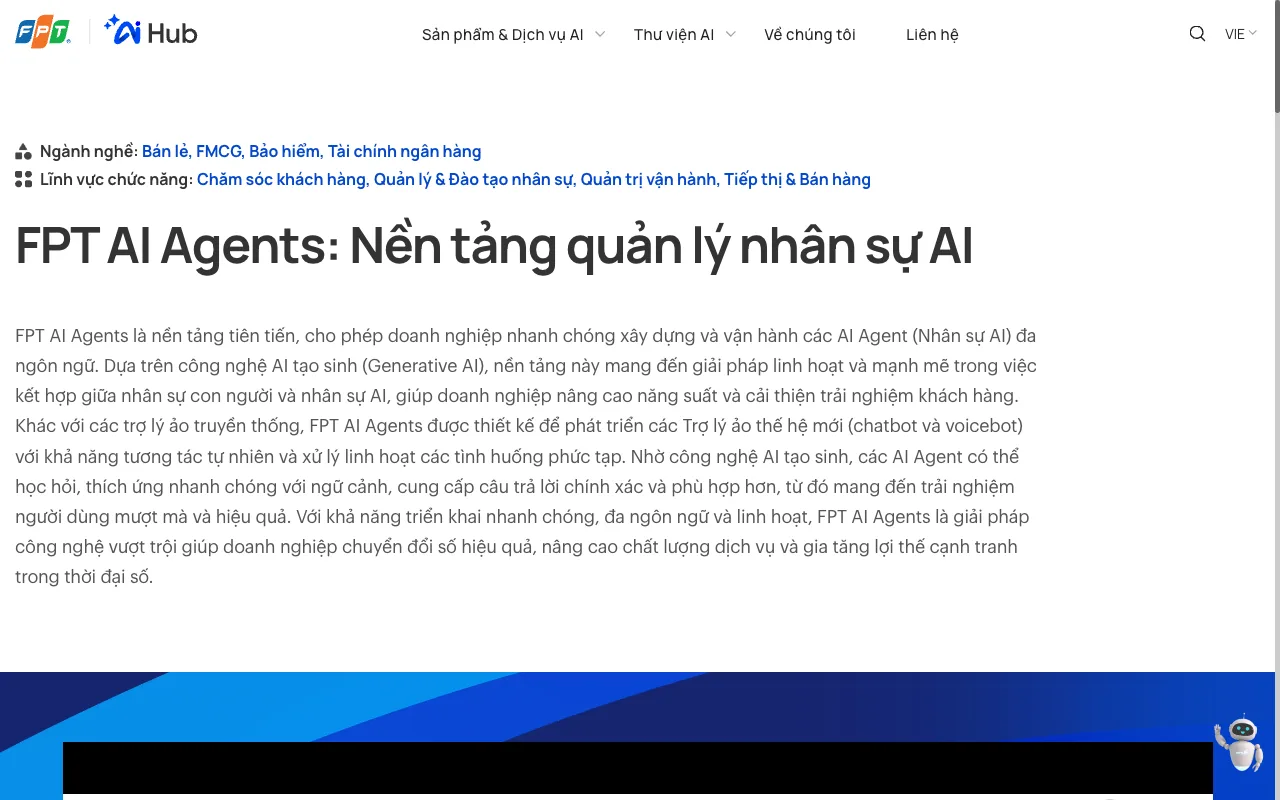 FPT AI Agents, la plateforme de gestion d'employés numériques